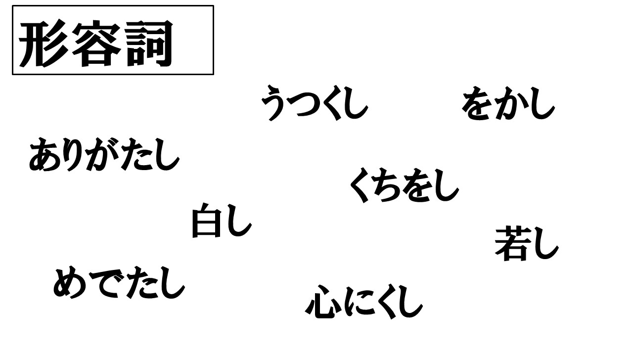 古文の形容詞まとめ 形容詞の活用を徹底的に解説してみた おやぶんの古文攻略塾